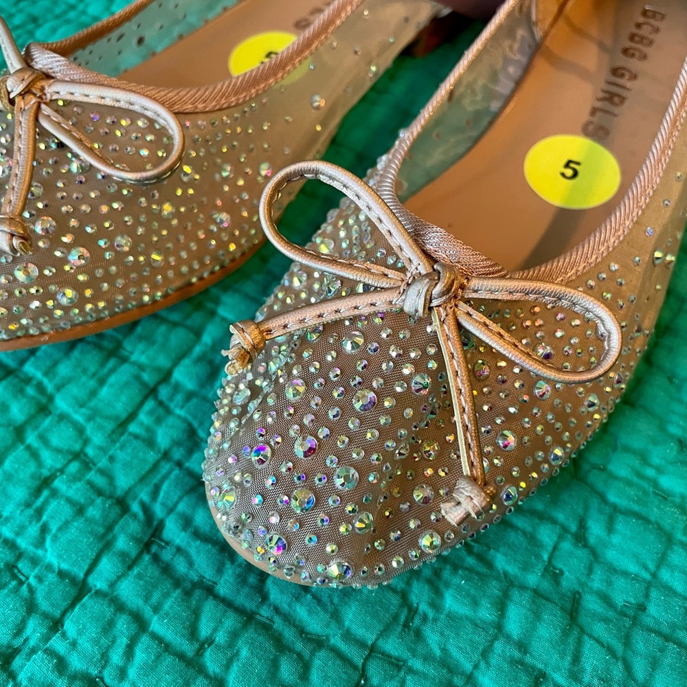 BCBG Girls Heidy mesh sparkle flat shoes